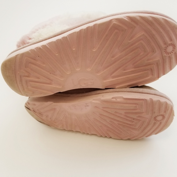 UGG Boots Girls Size 4 Pink Puffs - Picture 6 of 10